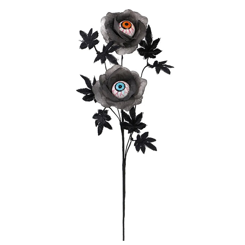 Midnight Harvest: Black Maple & Pumpkin Stems for DIY Halloween Décor