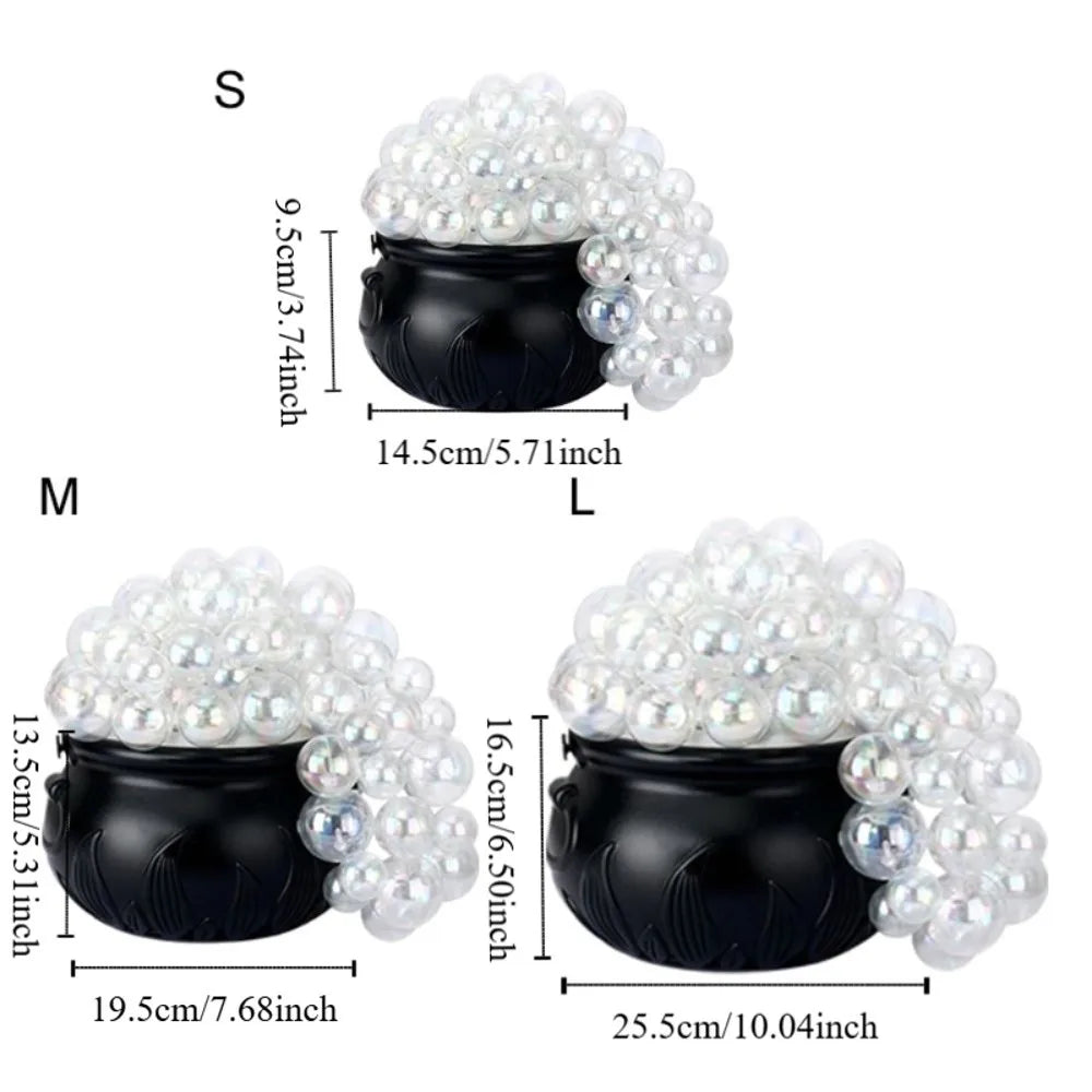 Mystic Bubble Cauldron: Light-Up Witch Bowl with Remote & Candy Jar Function