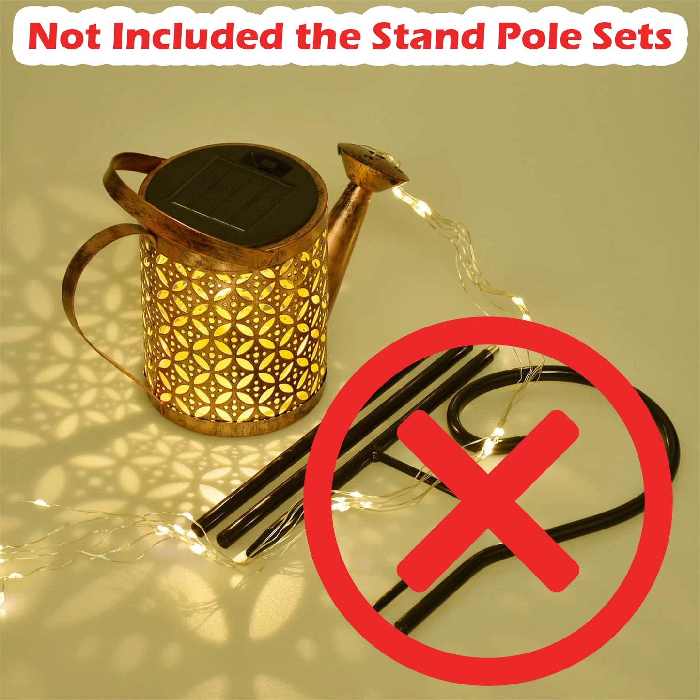 Decorative Solar Watering Can Lamp