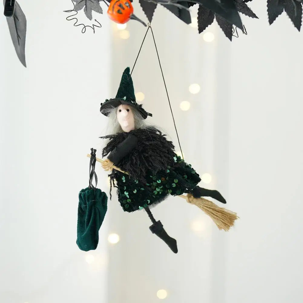 Haunted Flying Witch Ornament