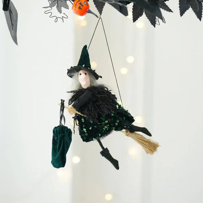 Haunted Flying Witch Ornament