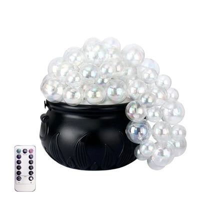 Mystic Bubble Cauldron: Light-Up Witch Bowl with Remote & Candy Jar Function