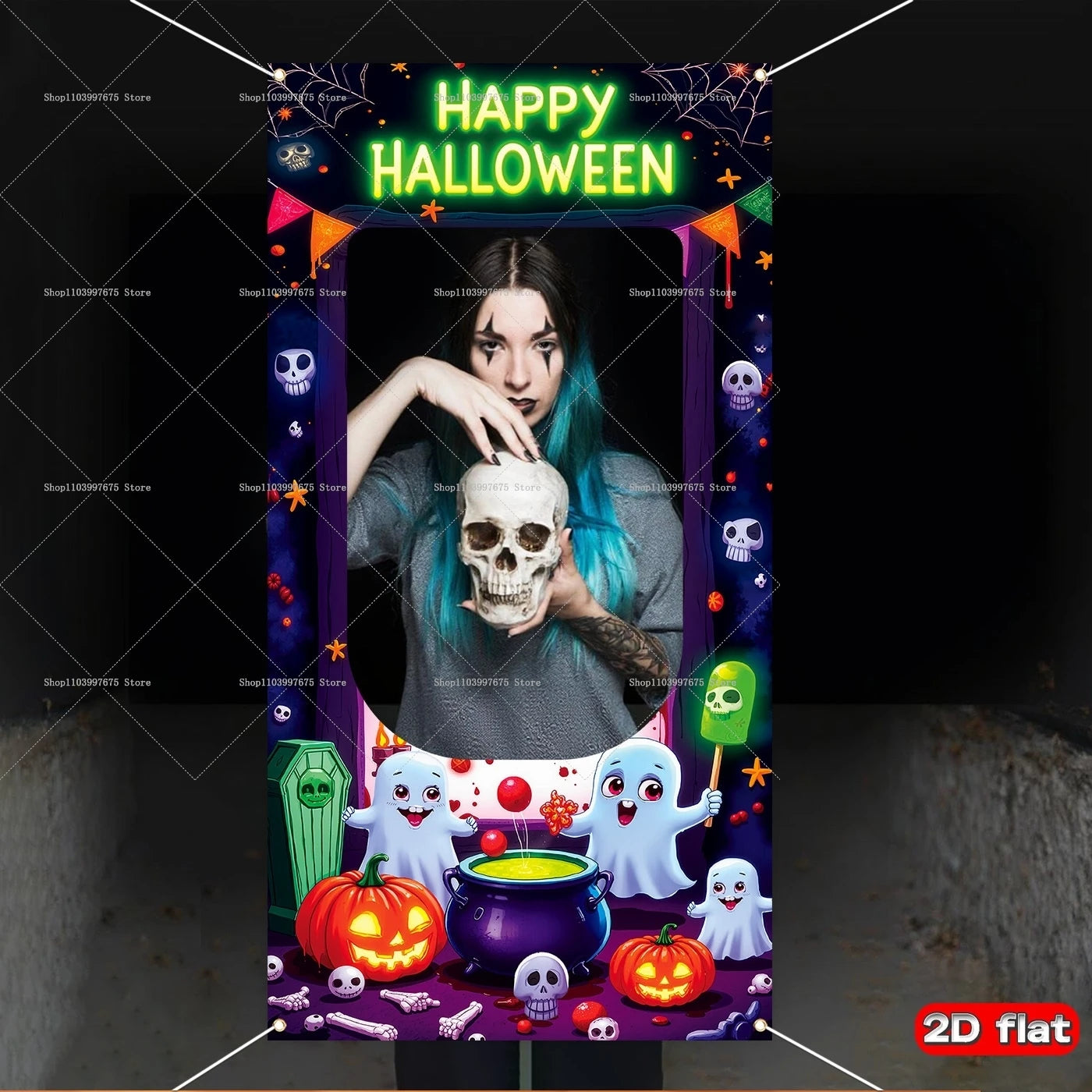 Boo-Th Fun Frame: Halloween Party Banner & Photo Decoration for Birthdays