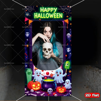 Boo-Th Fun Frame: Halloween Party Banner & Photo Decoration for Birthdays