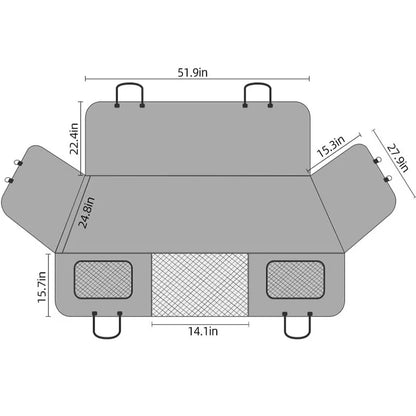 Large Pet Back Seat Extender