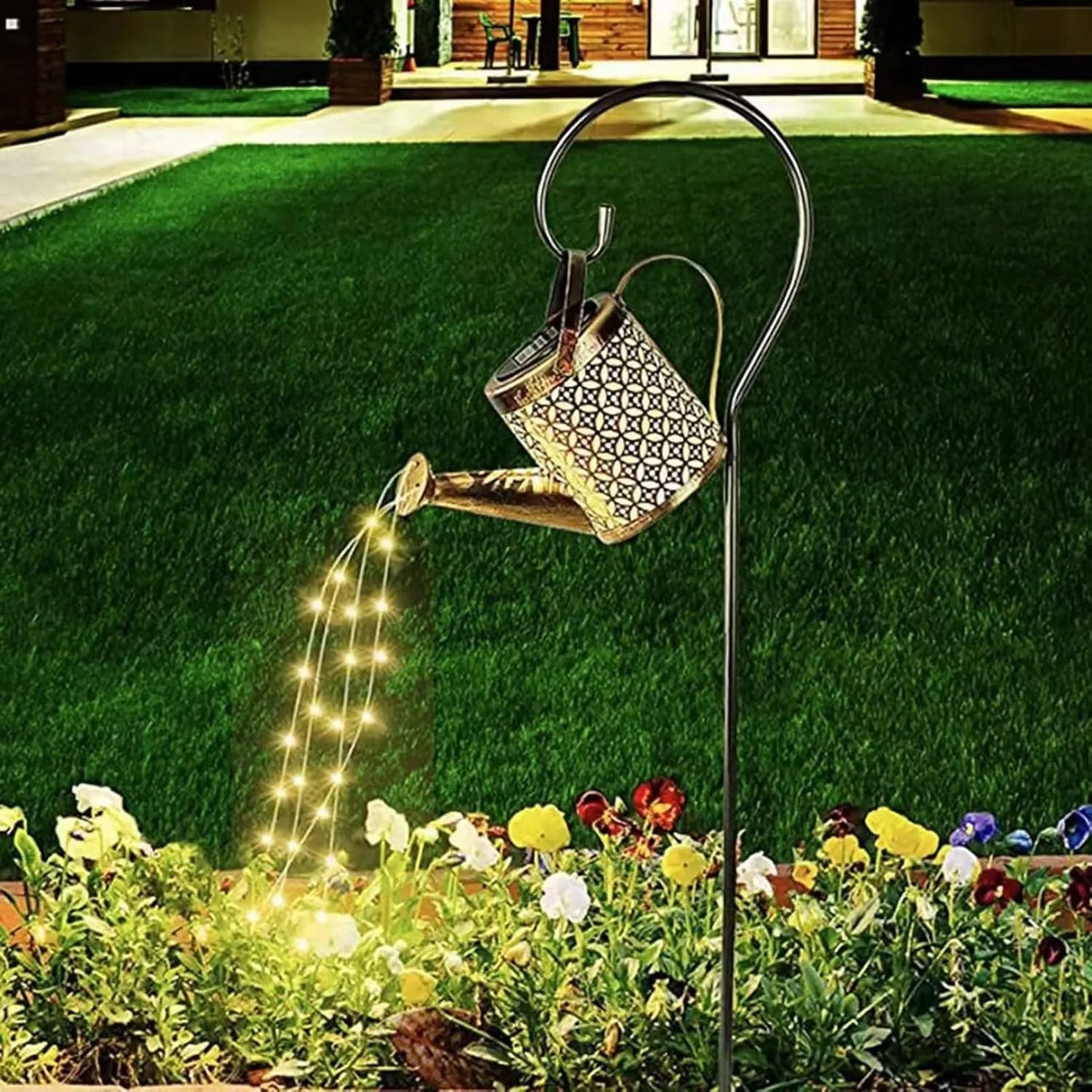 Decorative Solar Watering Can Lamp
