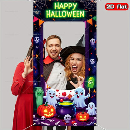 Boo-Th Fun Frame: Halloween Party Banner & Photo Decoration for Birthdays