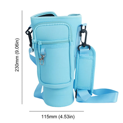 Insulated Water Bottle Sling with Mobile Pocket