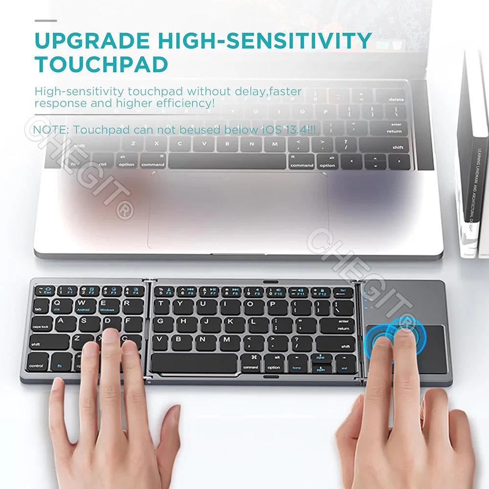 Portable Wireless Keyboard with Touchpad