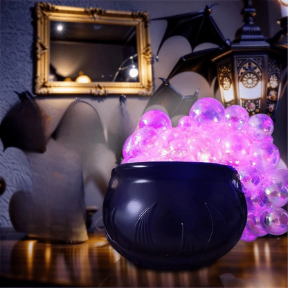 Mystic Bubble Cauldron: Light-Up Witch Bowl with Remote & Candy Jar Function