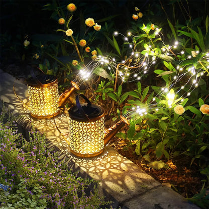 Decorative Solar Watering Can Lamp