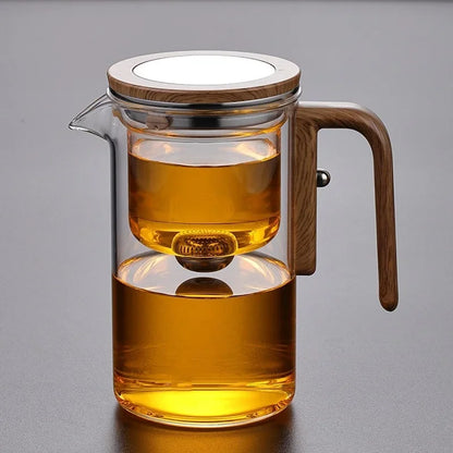 Transparent Glass Teapot with Magnetic Switch