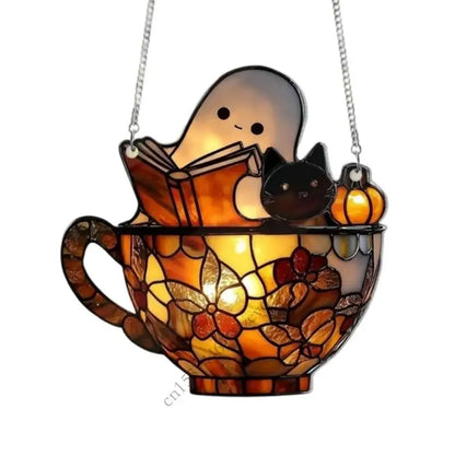 SpookyView Panels: Durable Acrylic Hanging Décor for Halloween Windows