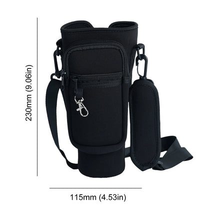 Insulated Water Bottle Sling with Mobile Pocket