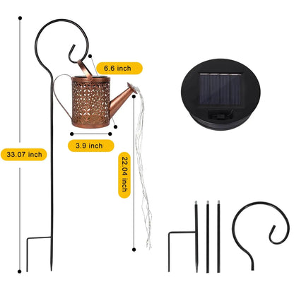 Decorative Solar Watering Can Lamp