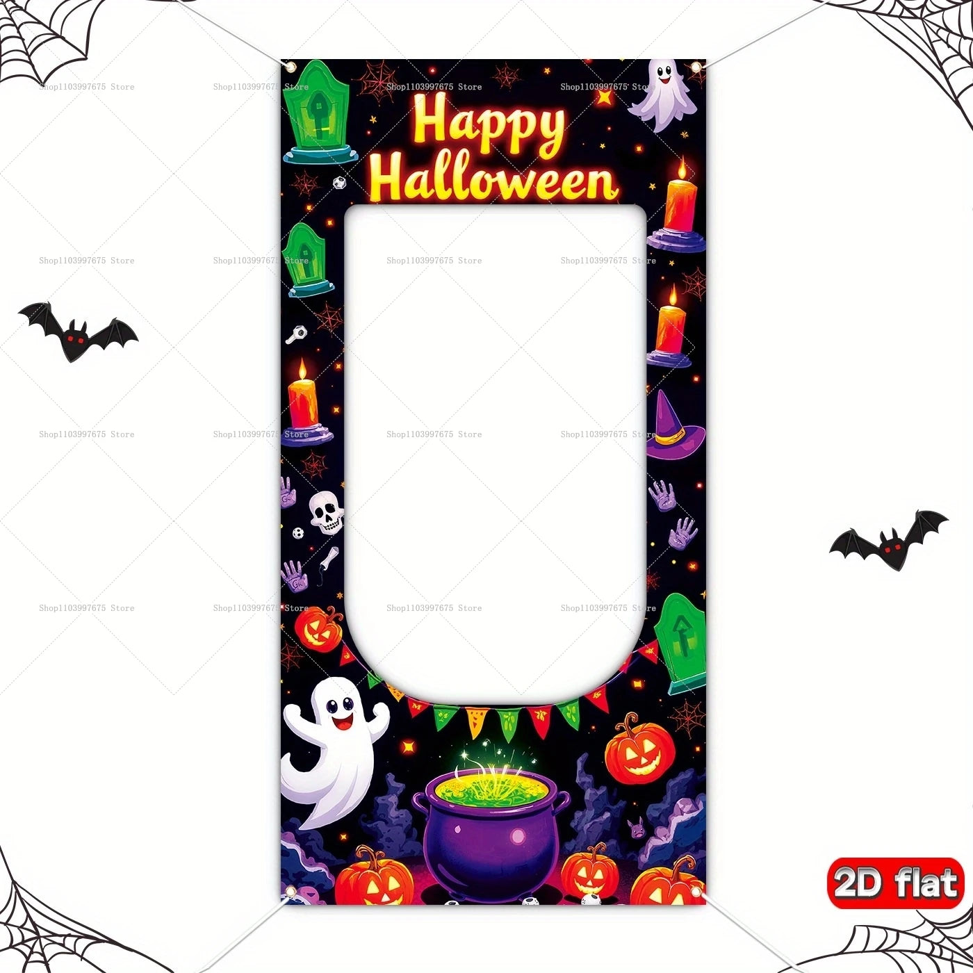 Boo-Th Fun Frame: Halloween Party Banner & Photo Decoration for Birthdays