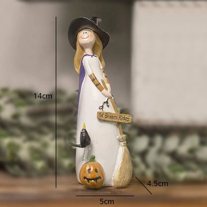Haunted Halloween Witch Figurines