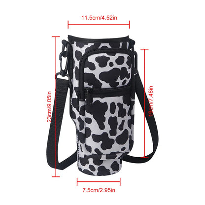 Insulated Water Bottle Sling with Mobile Pocket