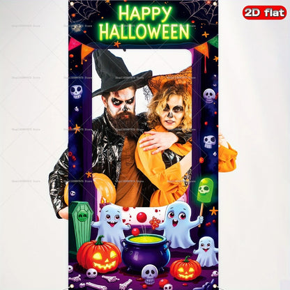 Boo-Th Fun Frame: Halloween Party Banner & Photo Decoration for Birthdays