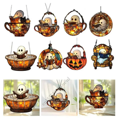 SpookyView Panels: Durable Acrylic Hanging Décor for Halloween Windows