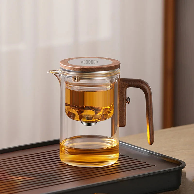 Transparent Glass Teapot with Magnetic Switch