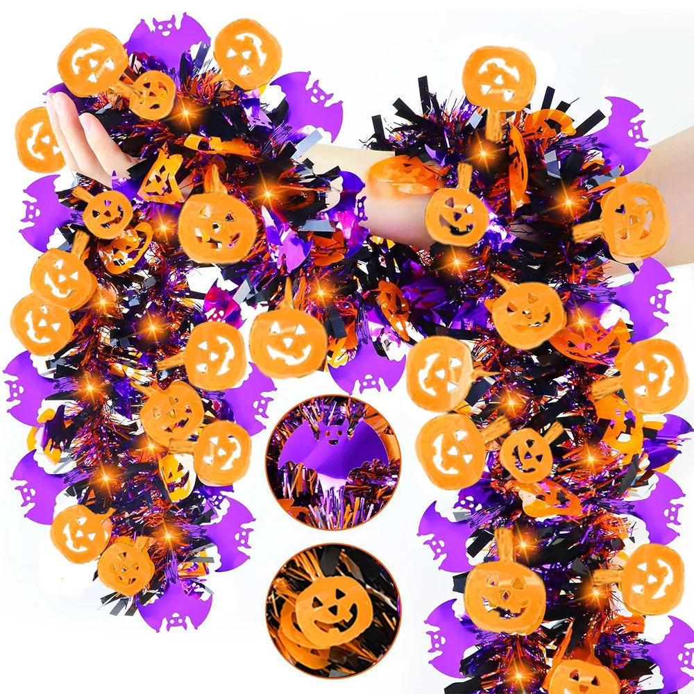 Halloween Pumpkin Ghost Bat Garland