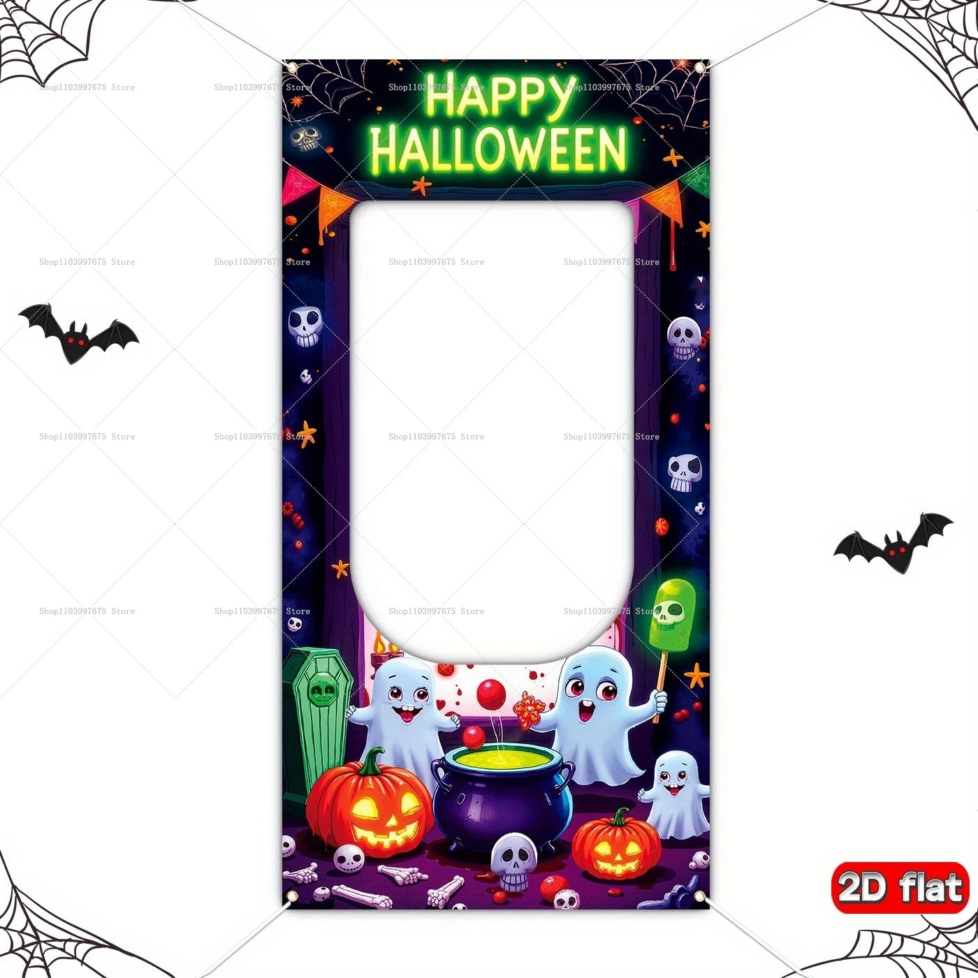 Boo-Th Fun Frame: Halloween Party Banner & Photo Decoration for Birthdays