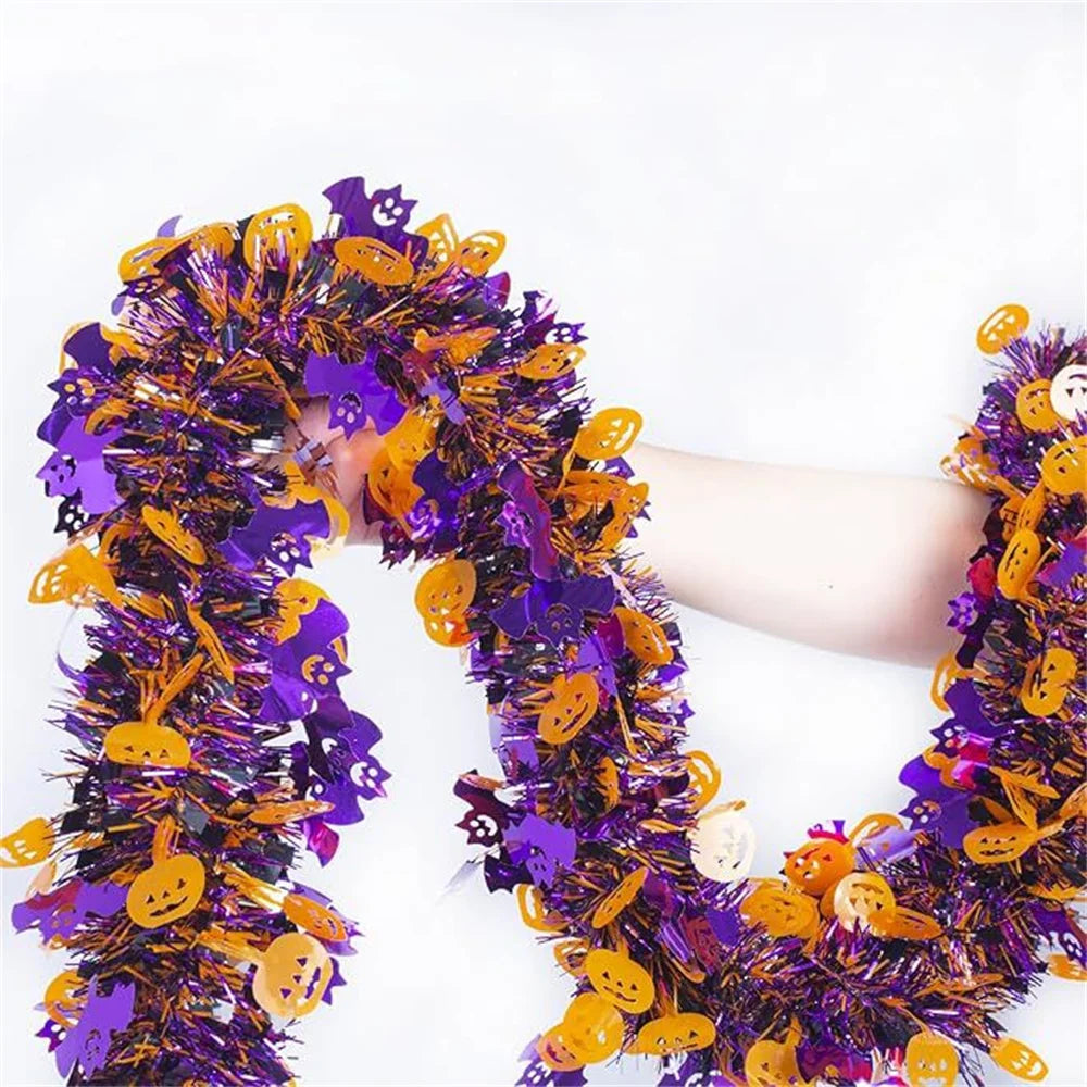 Halloween Pumpkin Ghost Bat Garland