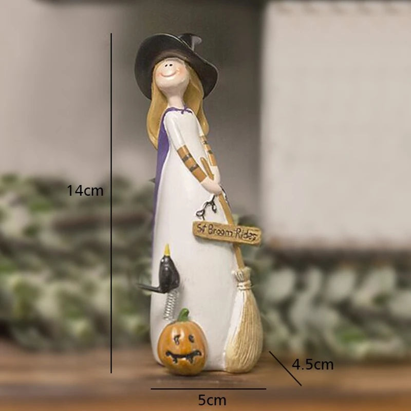 Haunted Halloween Witch Figurines