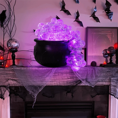 Mystic Bubble Cauldron: Light-Up Witch Bowl with Remote & Candy Jar Function