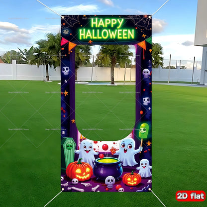 Boo-Th Fun Frame: Halloween Party Banner & Photo Decoration for Birthdays