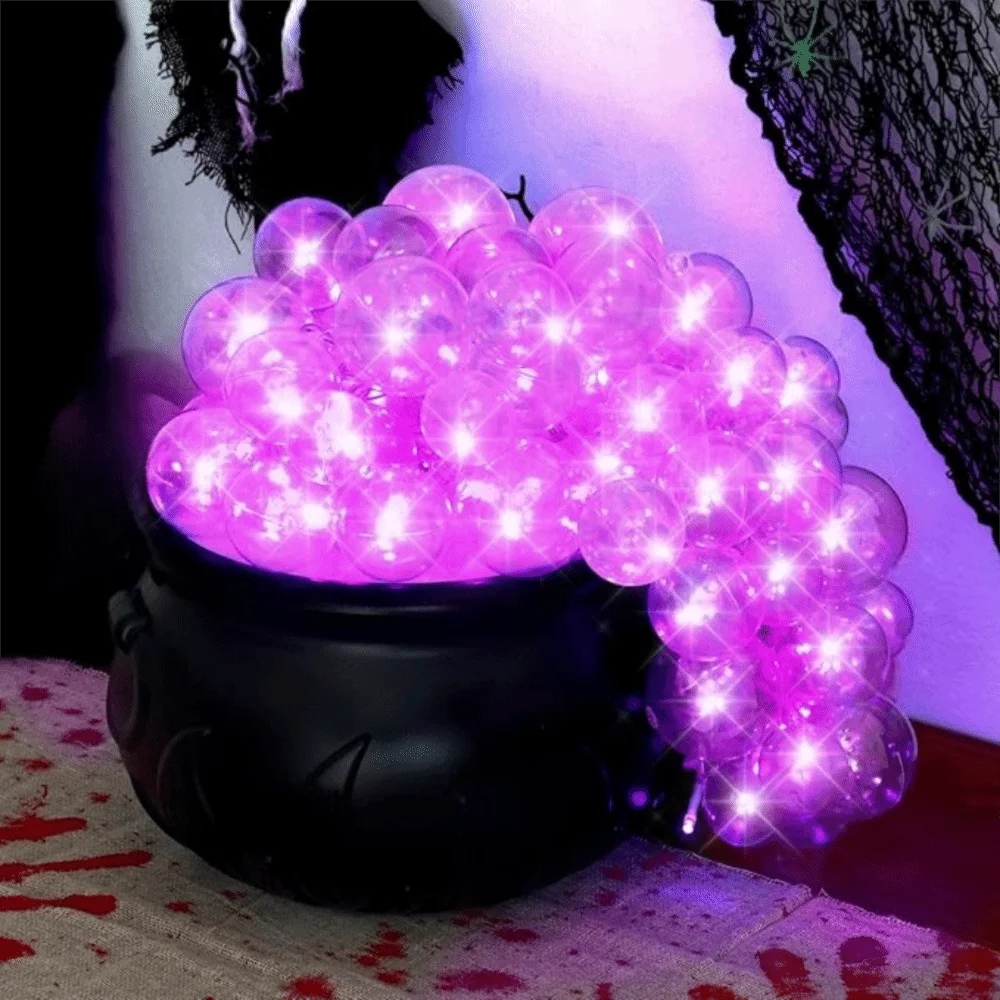 Mystic Bubble Cauldron: Light-Up Witch Bowl with Remote & Candy Jar Function