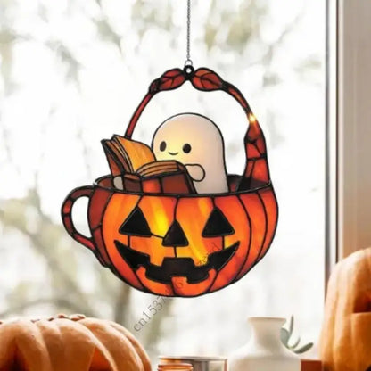 SpookyView Panels: Durable Acrylic Hanging Décor for Halloween Windows