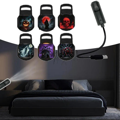 Phantom Glow 360: Halloween Room & Garden LED Projection Light