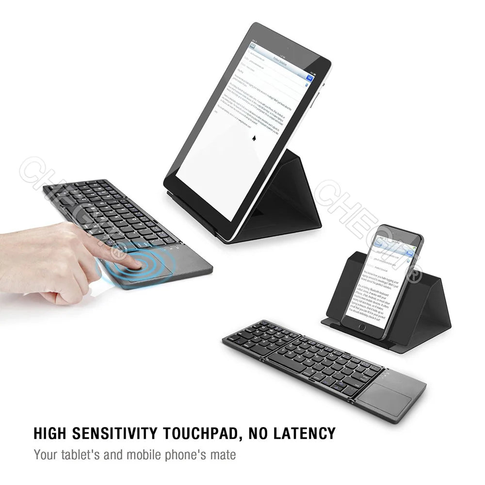 Portable Wireless Keyboard with Touchpad