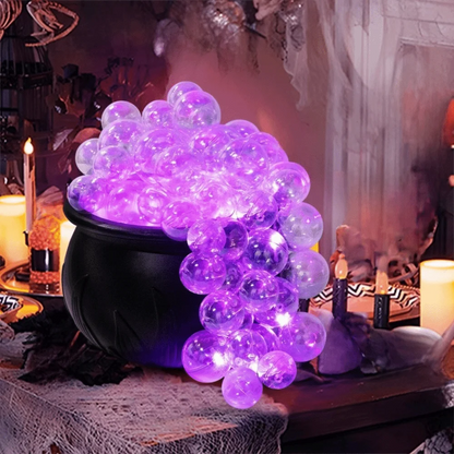 Mystic Bubble Cauldron: Light-Up Witch Bowl with Remote & Candy Jar Function