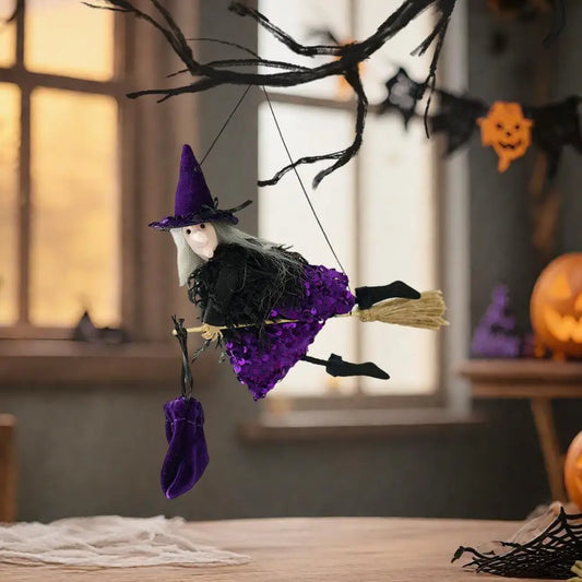 Haunted Flying Witch Ornament