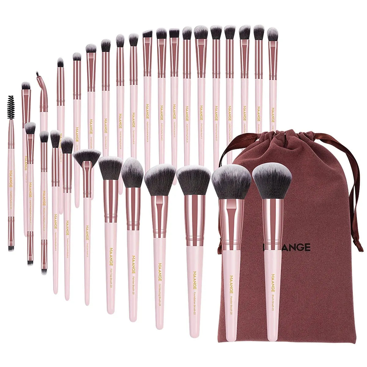 30-Piece Professional Makeup Brush Set