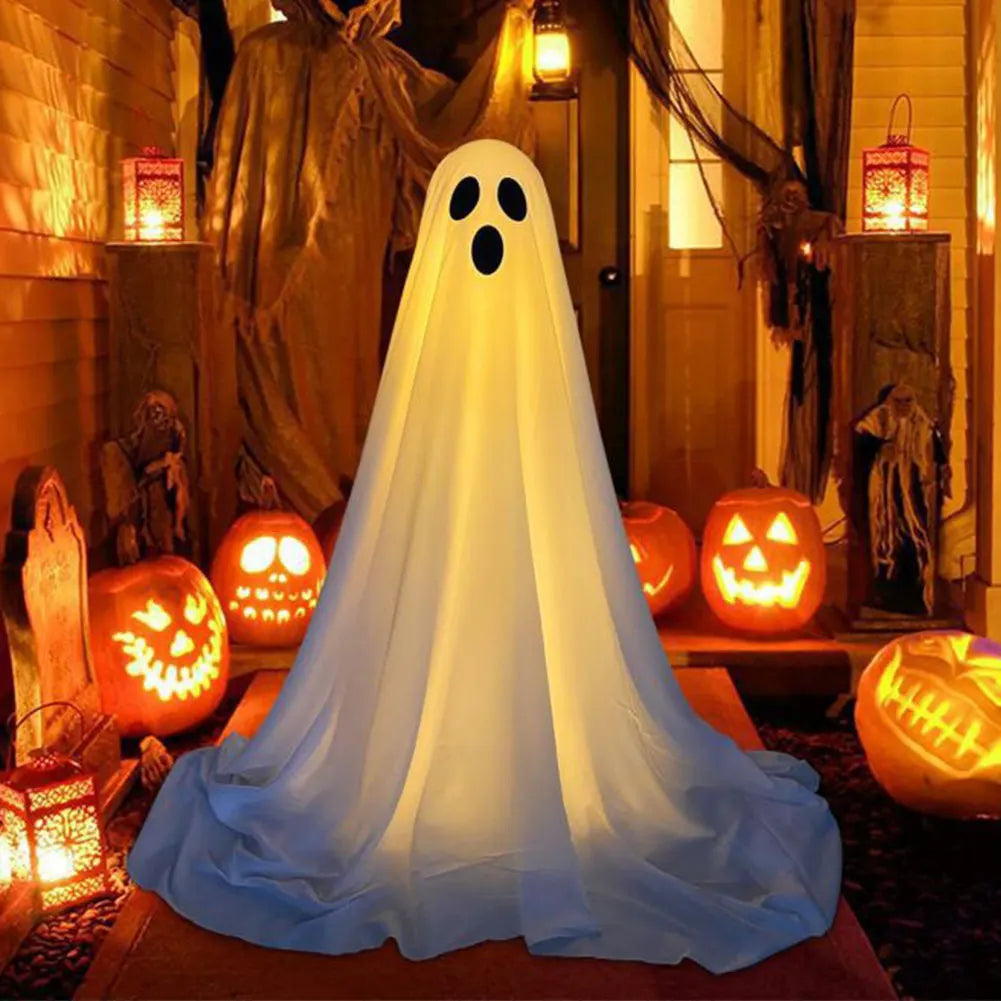 Glow Ghoul: Light-Up Halloween Ghost for Garden, Porch & Party Décor