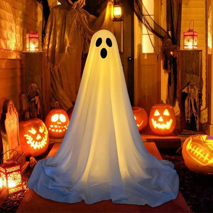 Glow Ghoul: Light-Up Halloween Ghost for Garden, Porch & Party Décor