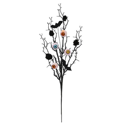 Midnight Harvest: Black Maple & Pumpkin Stems for DIY Halloween Décor