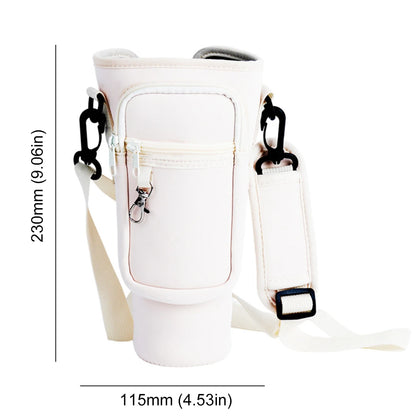 Insulated Water Bottle Sling with Mobile Pocket