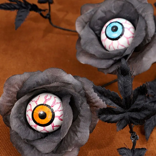 Midnight Harvest: Black Maple & Pumpkin Stems for DIY Halloween Décor