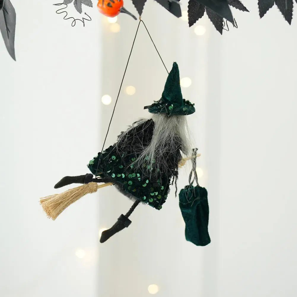 Haunted Flying Witch Ornament