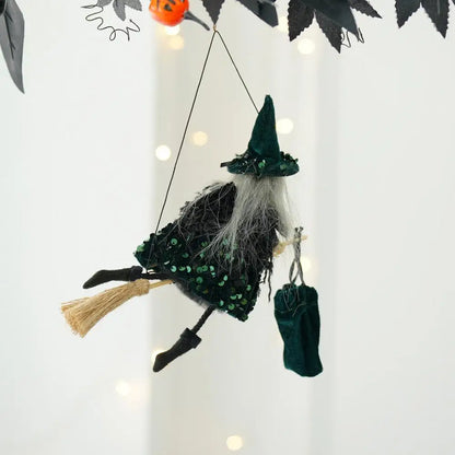 Haunted Flying Witch Ornament