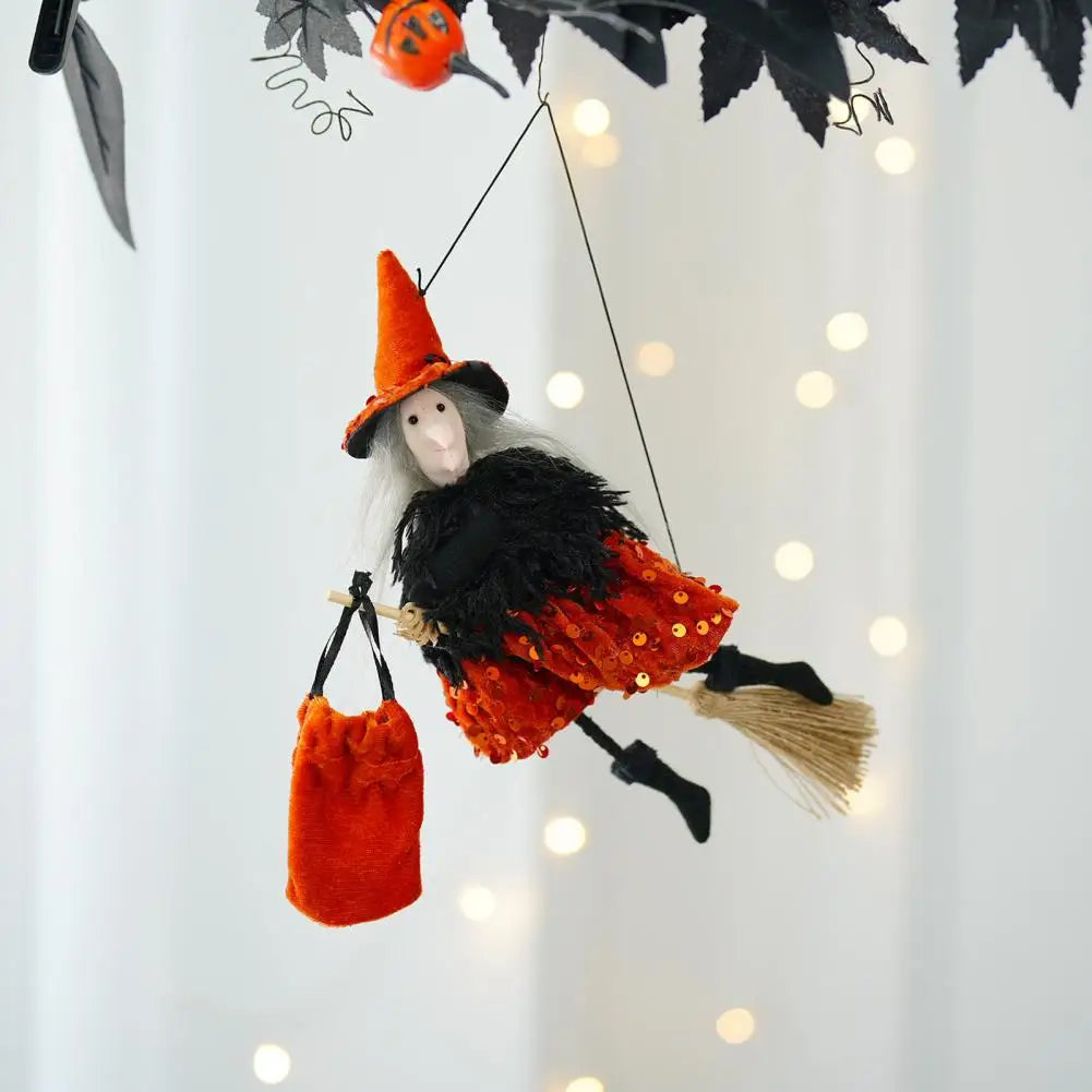 Haunted Flying Witch Ornament